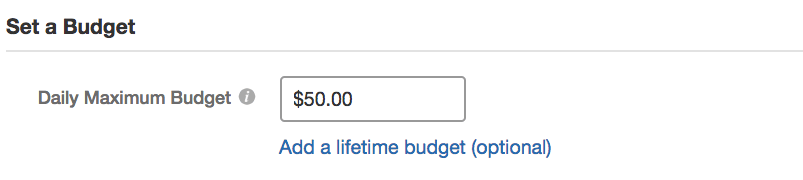Quora ads budget